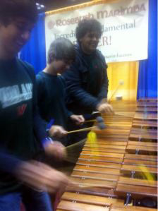 Mateo, Robin and Dakota from Woodlands High School in Texas stopped by to play