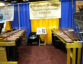 The Rosebush Marimba booth at PASIC 2011