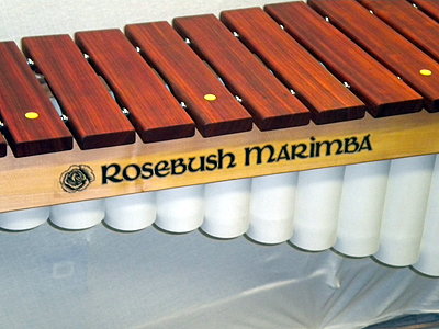 Padouck Notes with Maple Inlay on Cs and Gs